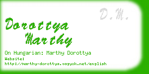 dorottya marthy business card